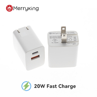 Chargeurs de téléphone portable 18W 20W 30w PD QC3.0 chargeur rapide port USB type-c 20w 5v 9v 12v 1A 1.5A 2A 2.22A 2.5A chargeur de téléphone portable