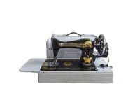 JA2-1 Nouvelle machine à coudre domestique avec poignée et boîte/étui en plastique, manuelle, haute vitesse, à aiguille simple