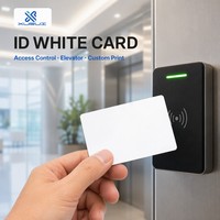 Carte PVC blanche vierge RFID 125KHz avec puce TK4100 EM4168, format CR80, carte de contrôle d'accès, carte à puce de proximité personnalisée