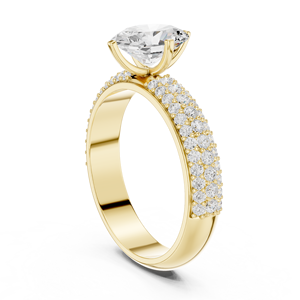 แหวนเพชรแล็บโกรว์ทองคำ 10Kt 14Kt 18Kt 22Kt ดีไซน์ทันสมัยสำหรับผู้หญิง ชุบโรเดียม เหมาะสำหรับงานแต่งงาน งานหมั้น ของขวัญวันครบรอบ - Product Image 5