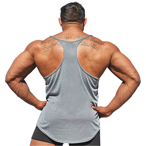 OEM <b>Men's</b> Gym Tank Tops Custom Sporty Fitness Sportswear Breathable Polyester Spandex <b>Singlets</b> Stringer Bodybuilding Top Fashion - Product Image 1
