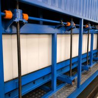 Grande machine à glace en blocs conteneurisée pour usine de produits de la mer, entrepôt de pêche et refroidissement industriel
