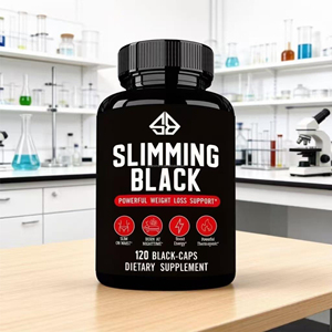 OEM Thé vert, café, vinaigre de cidre de pomme, amincissant et brûle-graisses pour adultes, métabolisme nocturne, complément alimentaire, 120 capsules noires - Product Image 6