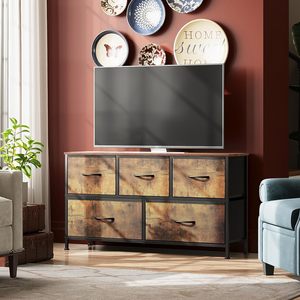Commode TV moderne style antique avec <span class=keywords><strong>5</strong></span> bacs en tissu, rangement de placard, commode, armoire, meilleur prix, meubles de salon en <span class=keywords><strong>plastique</strong></span> - Product Image 2