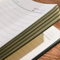 Agenda personnalisé A5 en cuir PU souple, cadeau d'affaires, carnet de notes avec logo personnalisé en estampe dorée