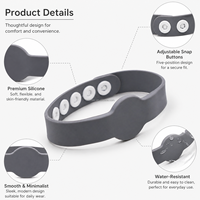 Pulsera de Silicona Ajustable Ecológica con RFID para Clubes y Gimnasios, Chip NFC Fudan F08 de 13.56MHz, Resistente al Agua, Control de Acceso HF