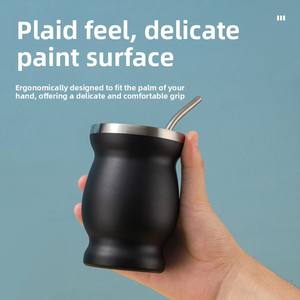 Vaso de Acero Inoxidable 304 de 8oz para <span class=keywords><strong>Mate</strong></span>, con Filtro, Aislamiento al Vacío, Mini Forma de Calabaza, para <span class=keywords><strong>Mate</strong></span> <span class=keywords><strong>Argentino</strong></span>, Mantiene la Temperatura de 6 a 12 Horas - Product Image 3
