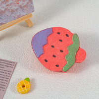 Bombes de bain faites à la main végétaliennes de luxe personnalisées Fizzies Enfants Huile essentielle Bombes de bain fraise Forme personnalisée