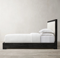 Meubles en bois pour chambre à coucher, hôtel, lit en bois massif, villa de luxe, confortable, lit queen ou king size