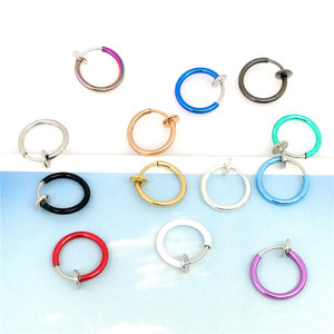 <b>Clip</b>-on Earrings 13mm Round Zinc Alloy Painless Invisible For DIY Accessories - Product Image 2
