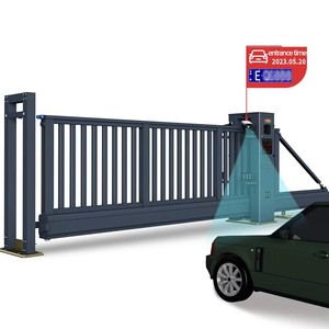 Shengshichanglong Modern Automatic Retractable Aluminium Cantilever <b>Sliding</b> Gate for Hotels Industrial Villas Hospitals <b>Swing</b> - Product Image 1