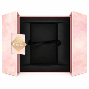 Caja de Regalo Rígida Magnética de Doble Puerta para Cosméticos de Lujo, con Logotipo en Lámina Dorada, Fabricante OEM, Reciclada - Product Image 2