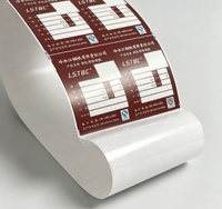 Etiqueta Adhesiva Industrial Personalizada en Rollo, Etiqueta Metálica de Acero, Etiqueta Impermeable Autoadhesiva, Etiquetas de Código de Barras en Rollo para Acero