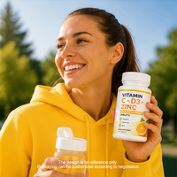 Vitamine C D3 Zink Immuniteit Ondersteunende Tabletten 1 Tablet per Dag voor Immuniteit Antioxidanten Welzijn
