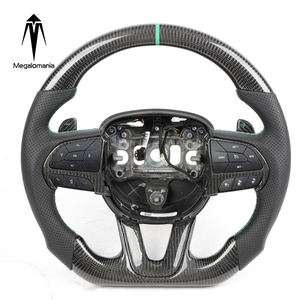 Volante de fibra de carbono de velocidad de carreras LED para Dodge Charger Challenger <span class=keywords><strong>SRT</strong></span> 2015 + - Product Image 1
