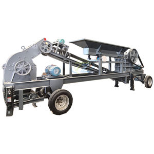 Nueva trituradora de martillo móvil para minería de mineral de piedra, versión Simple de 15-20 toneladas por día para trituración de botellas de <span class=keywords><strong>cerveza</strong></span>, motor de arena residual - Product Image 1