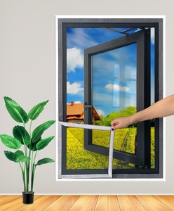 Thiết Kế Hiện Đại Tái Sử Dụng Cửa Sổ Màn Hình Sợi Thủy Tinh Lưới Khung Đầy Đủ Móc Và Vòng Lặp Băng Với Chất Kết Dính Cho Mùa Hè Cửa Sổ Màn Hình - Product Image 2