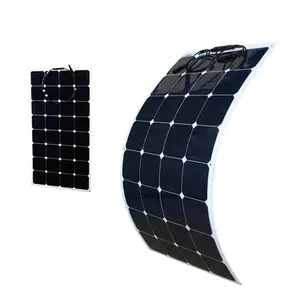 Célula solar ETFE Semi flexível Painel Solar 120w 160w 180w 200w RV Marine Boat Car Power Supply
