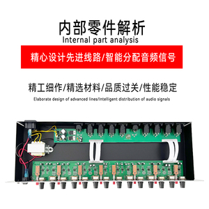 GAX-224XL Crossover Audio Professionale a 4 Vie con Divisore di Frequenza Commutabile a 2 e 4 Vie per Sistemi PA e Performance sul Palco - Product Image 4