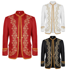Veste de cosplay gothique médiévale brodée baroque pour jeu de rô<span class=keywords><strong>le</strong></span>, scène de mariage, performance scénique, blazer de <span class=keywords><strong>palais</strong></span>, costumes de jeu - Product Image 2