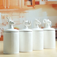 Pot à biscuits en céramique artisanal personnalisé avec motif abeille et fleurs, hermétique, pour bonbons et friandises, cadeaux de pendaison de crémaillère