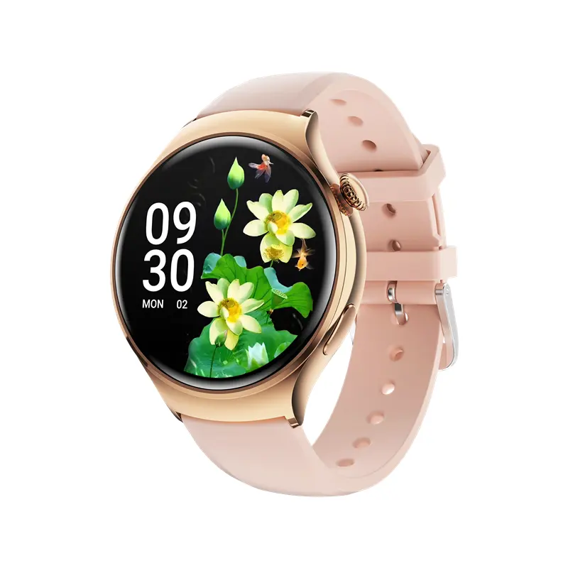 Vente chaude à la mode NFC écran rond Bracelet intelligent HD BT5.3 appel de luxe Fitness IP68 étanche filles montres bracelet intelligent