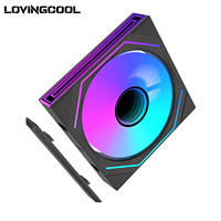 Ventilateur de PC sans fil ARGB Lovingcool OEM 140 mm, bloc de construction à assembler, ventilateur de refroidissement pour ordinateur de jeu, ventilateur de châssis de jeu