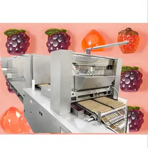 SINOFUDE CE Automatic stainless steel vitamin soft candy gelatin production line bear gummy candy making machine