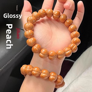 Best-selling China-made Heart-shaped Peach-kernel Monkey-head Handheld Walnut Unisex <b>Beaded</b> <b>Bracelets</b> Monkey-head Walnut Single - Product Image 5