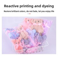 Fabricant Vente en gros Serviette carrée en polaire corail souvenir épaissie absorbante à séchage rapide Cadeau personnalisé Retour ours Maison