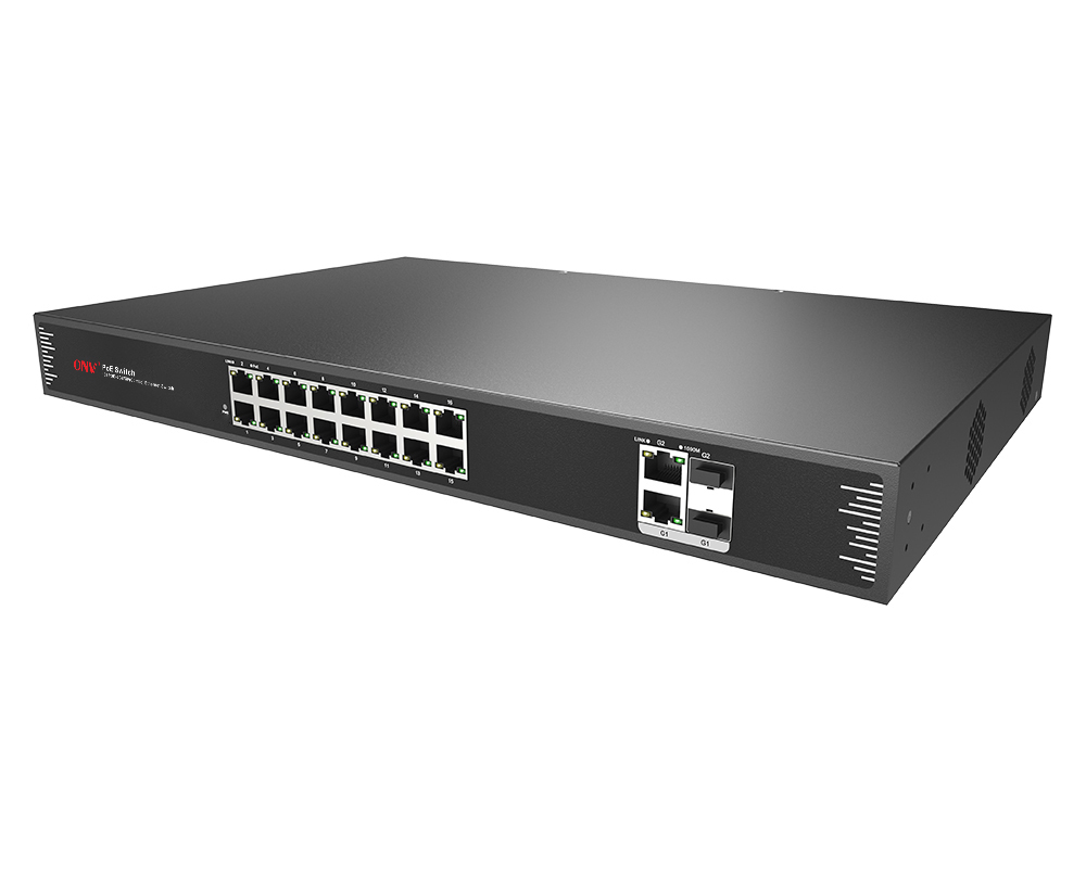 High Power 18 Port PoE Switch Gigabit SFP Uplink PoE Ethernet Switch For IP Security Camera WiFi Access Point POE31016PFA · image 2