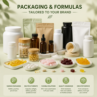 Vegan Super Greens Blend Fruit & Groentepoeder voor Volwassenen - Dagelijkse Voedingsvoorziening, Ondersteuning Spijsvertering, Aangepast Logo