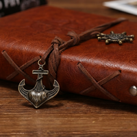 Carnet / agenda en cuir vintage de style nautique, idéal pour écrire, voyager et offrir en cadeau |   Mini carnet, carnet mignon, bloc-notes.