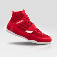 Chaussures de boxe RONGDODO en gros, en microfibre et maille, avec sangle en fibre de carbone, semelle en caoutchouc antidérapante, support de cheville montant, tailles 36-46