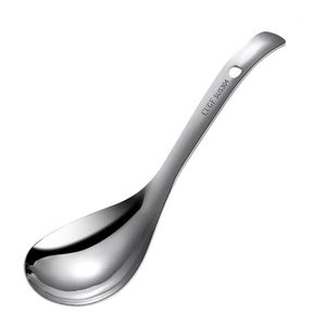 Stainless Steel Rice <b>Spoon</b> 304 Large Serving <b>Spoon</b> For Soup And Rice Non Stick Design Household Kitchen Utensil - Product Image 1