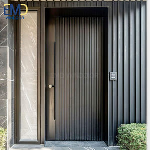 ประตูหน้าบ้านคู่แบบภายนอกพร้อมดีไซน์กระจกฝรั่งเศส - Product Image 6