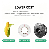 Filamen Printer 3D YUGMCOCE PETG+ Kecepatan Tinggi Diameter 1.75mm |   Pencetakan 400mm/dtk 1kg Tanpa Gulungan (2.2lbs) Akurasi Dimensi