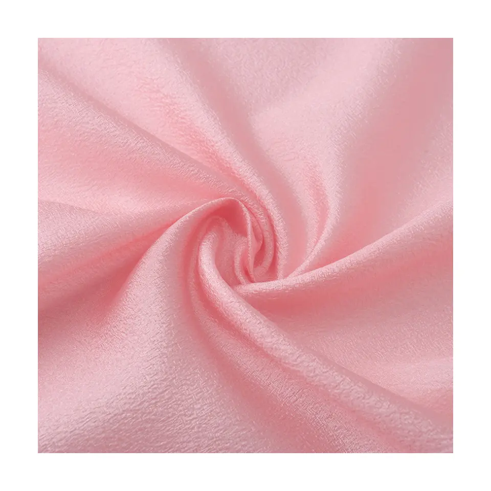 Popular new kapok yarn fabric 100%polyester crepe bubble style organza fabric breathable soft for women dress