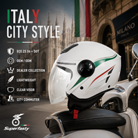 Nouveaux casques de moto ouverts homologués ECE en ABS, design léger pour les trajets urbains quotidiens, toutes saisons, fabriqués en Chine