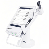 Support de terminal antivol en métal pivotant WPOS-3, support de paiement pour machine de paiement, support de bureau/mural pour WISEASY P3 Clover Felix 3/4