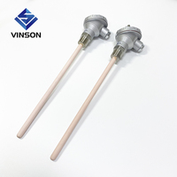 Sensor de Temperatura Industrial Tipo K de Alta Temperatura (1200 Grados) con Funda de Cerámica