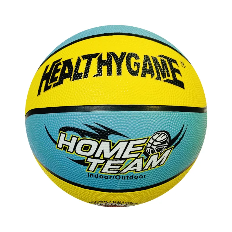Hot sale printed pattern children outdoor sports training toy basketball ball with logo