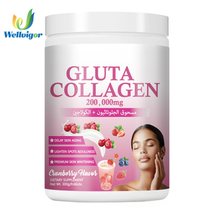 Suplemento Blanqueador de Piel Premium OEM - 300g Colágeno y Gluta White Complex en Polvo para Beber para Mujeres - Product Image 1