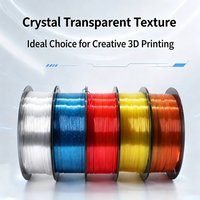 Filamen Printer 3D PETG Transparan Jernih 1.75mm 1kg Gulungan Kristal Jernih Kualitas Tinggi Harga Grosir Pabrik Murah