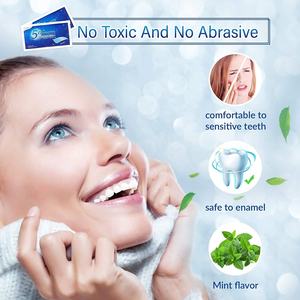 Bandes blanchissantes 5D blanches 6% HP ou sans <span class=keywords><strong>peroxyde</strong></span>, 28 bandes blanchissantes pour fumer, café, Soda, vin, élimination des taches - Product Image 3