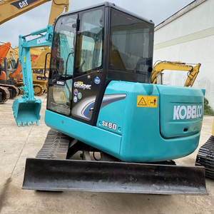 รถขุดขนาดเล็ก Kobelco SK60 6 ตัน มือสองคุณภาพสูง เครื่องยนต์และปั๊มแท้จากญี่ปุ่น สำหรับงานก่อสร้างในเมืองเซี่ยงไฮ้และงานเกษตร - Product Image 1