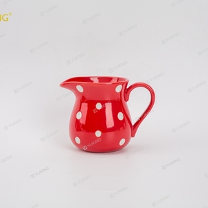 Yuking Bộ Đồ Ăn Bằng Gốm Đĩa Ăn Chấm Bi Đỏ Phong Cách Dễ Thương Bằng Sứ Đĩa Ăn Có Logo Tùy Chỉnh Nhà Cung Cấp Địa Phương Triều Châu - Product Image 5