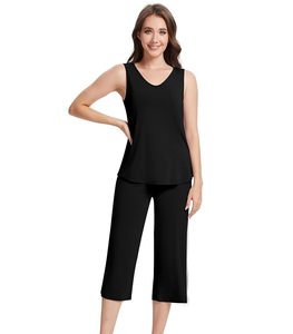 Liquidation de stock : Ensemble pyjama tricoté 2 pièces pour femme, col en V, couleur unie, vêtements de nuit doux, vente en gros, stock disponible, pyjama en liquidation - Product Image 6