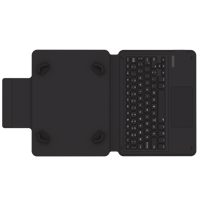 Casing Keyboard Folio Kulit PU yang Dapat Disesuaikan untuk Tablet Samsung 10-11 inci, Keyboard 78 Tombol dengan Lampu Latar 7 Warna dan Touchpad