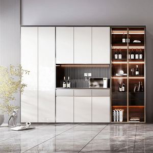 Mueble Bar SANTOPOVA para Vinos, Mueble de Pared de Lujo para Sala de Estar, Mueble Bar Moderno para Exhibición de Vinos - Product Image 1